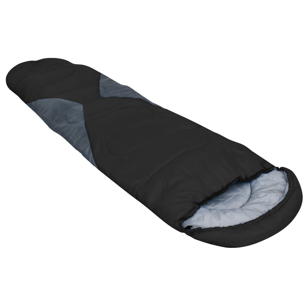 vidaXL Slaapzak 5 ℃ 1400 g zwart