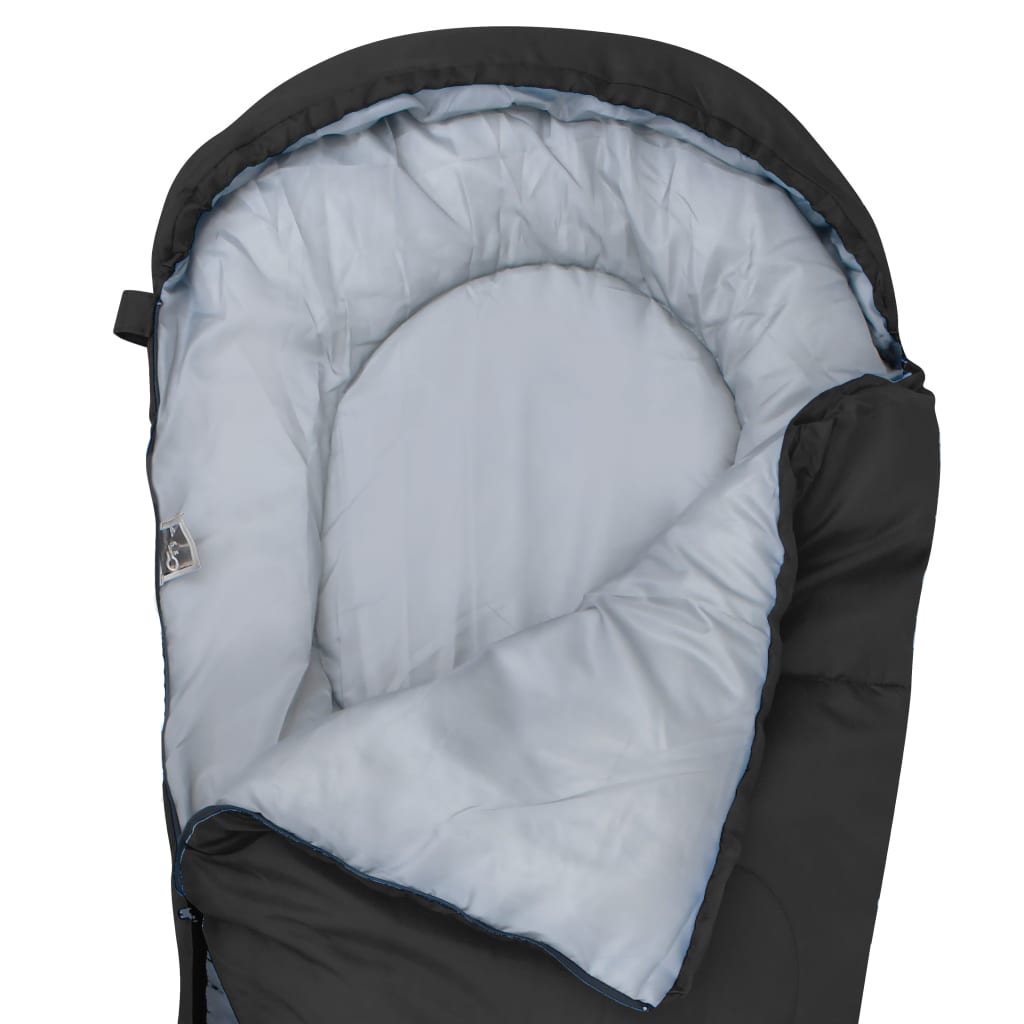 vidaXL Slaapzak 5 ℃ 1400 g zwart