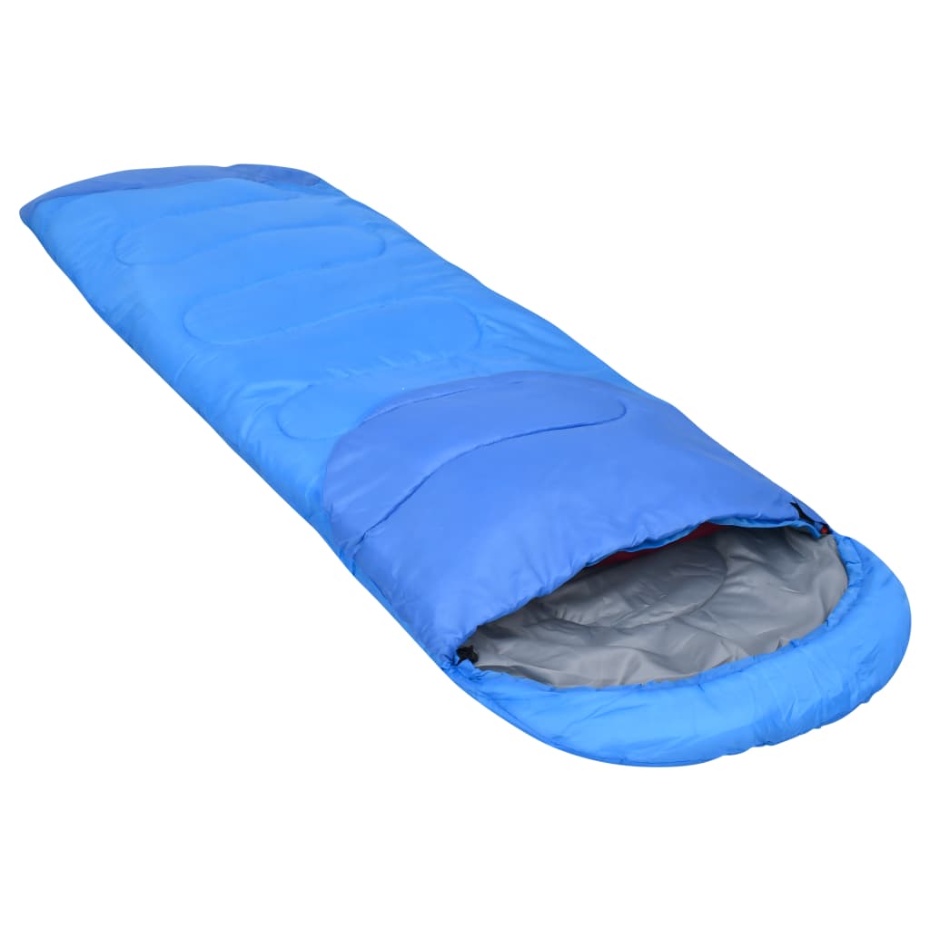 vidaXL Slaapzak 10 ℃ 1000 g blauw