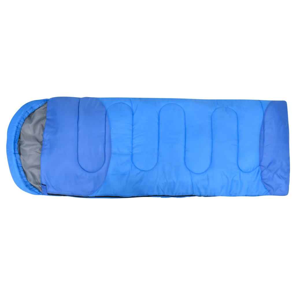 vidaXL Slaapzak 10 ℃ 1000 g blauw