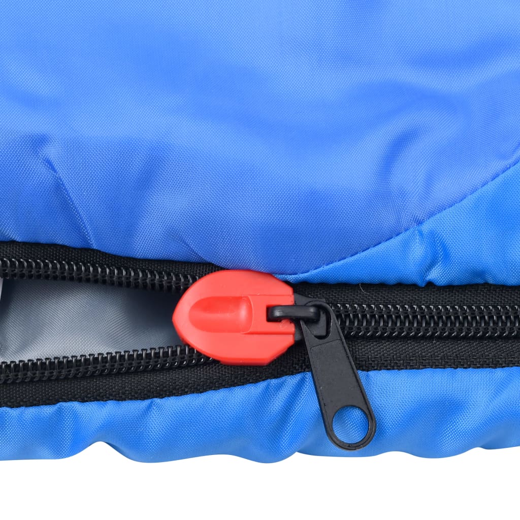 vidaXL Slaapzak 10 ℃ 1000 g blauw