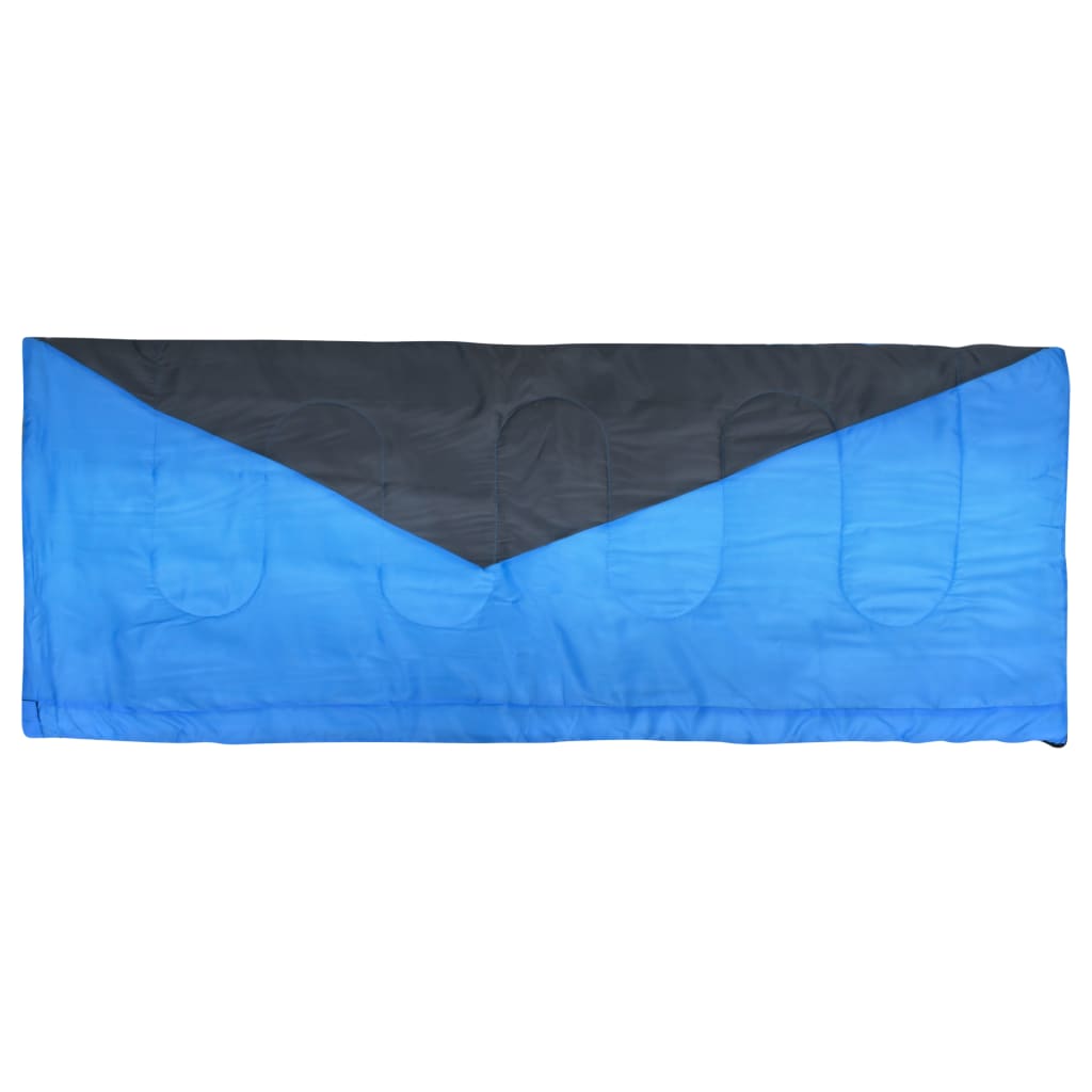 vidaXL Slaapzakken 2 st envelop lichtgewicht 10 ℃ 1100 g blauw