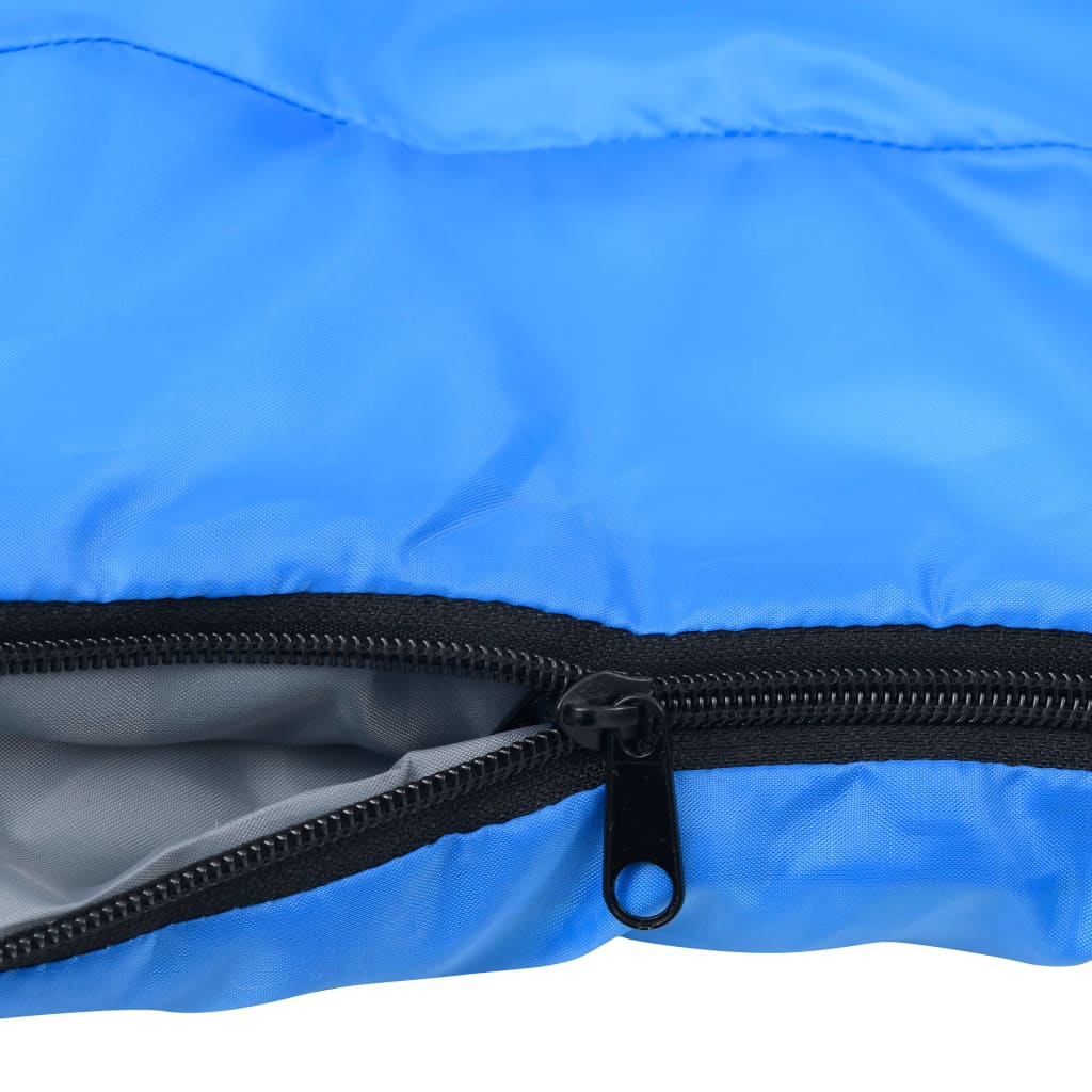 vidaXL Slaapzakken 2 st envelop lichtgewicht 10 ℃ 1100 g blauw
