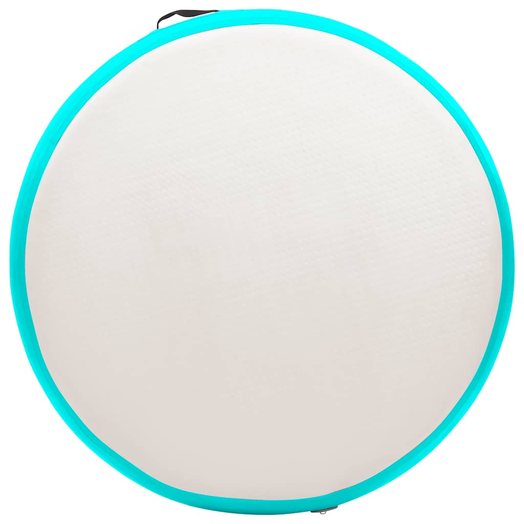 vidaXL Gymnastiekmat met pomp opblaasbaar 100x100x10 cm PVC roze