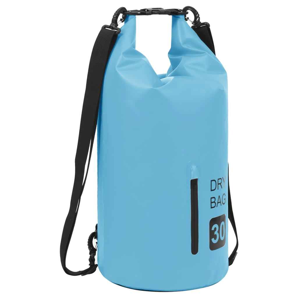 vidaXL Drybag met rits 15 L PVC grijs