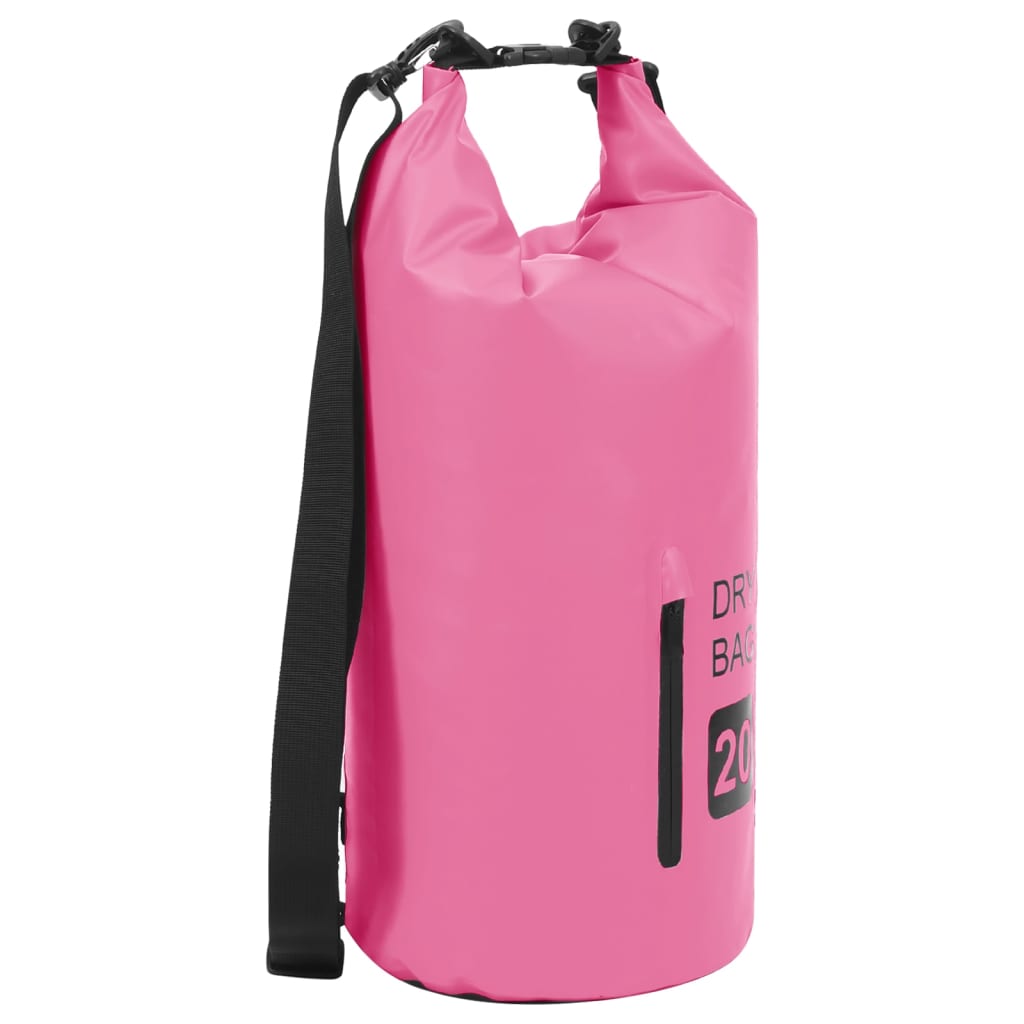 vidaXL Drybag met rits 15 L PVC grijs