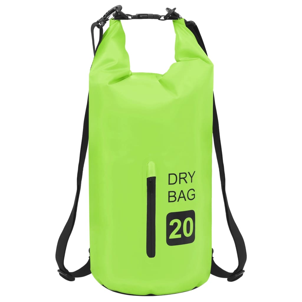 vidaXL Drybag met rits 15 L PVC grijs