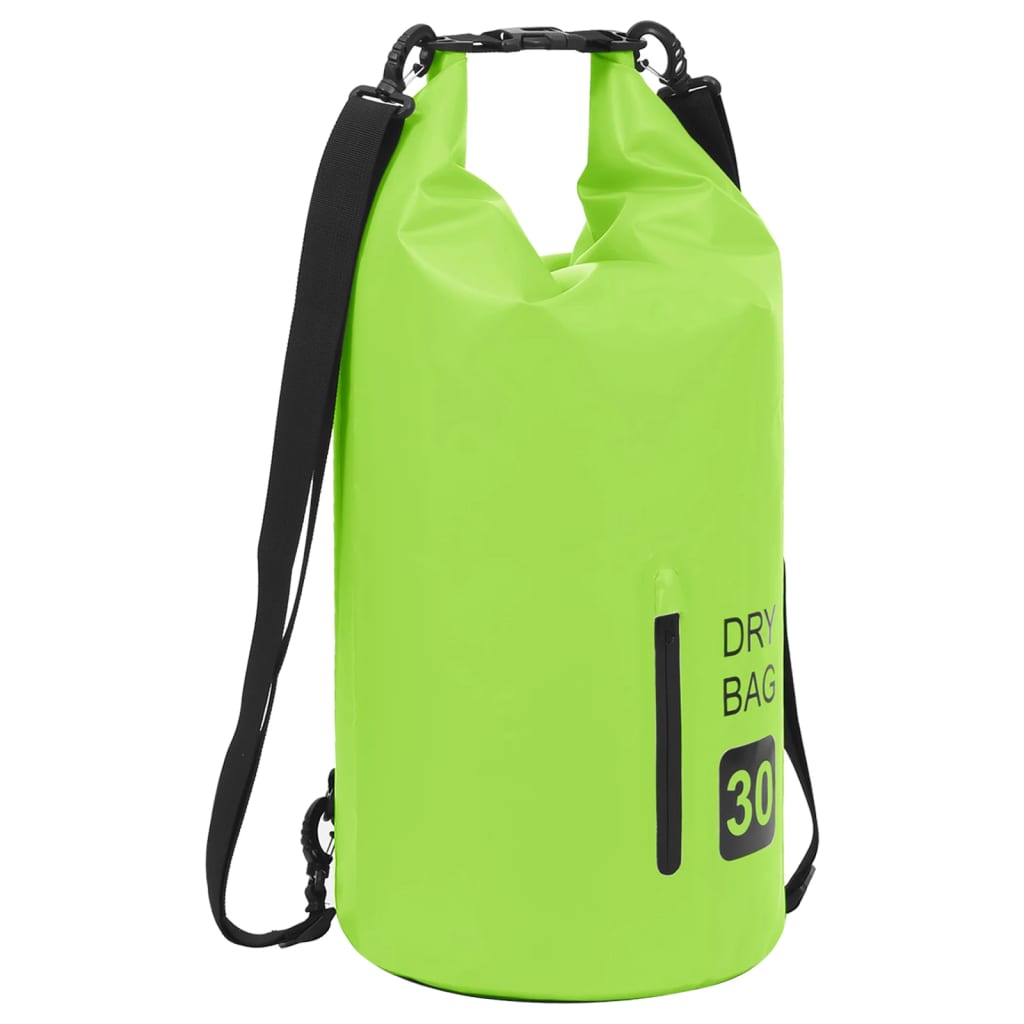 vidaXL Drybag met rits 15 L PVC grijs