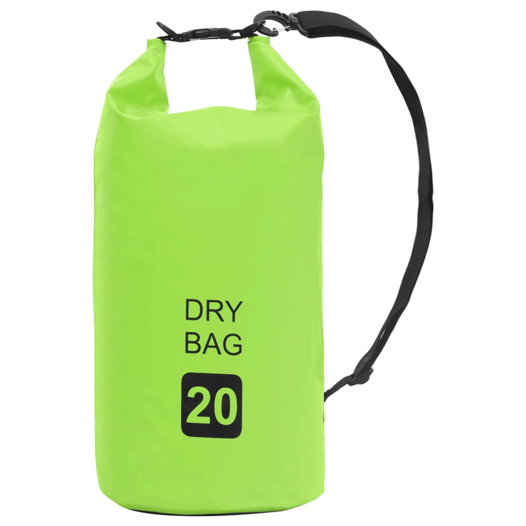 vidaXL Drybag met rits 15 L PVC grijs