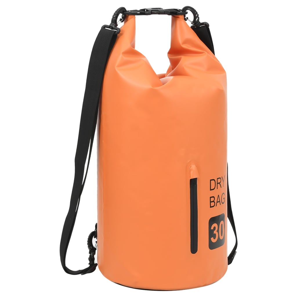 vidaXL Drybag met rits 15 L PVC grijs
