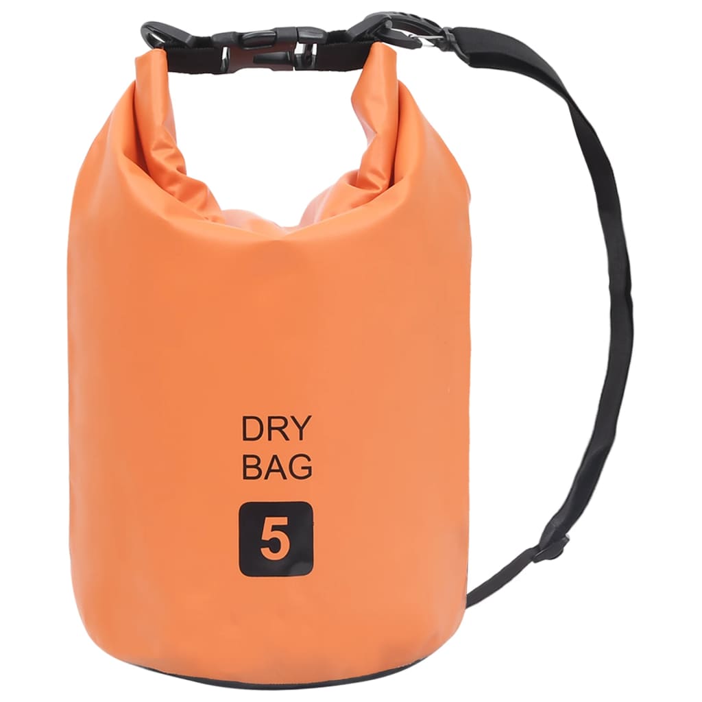 vidaXL Drybag met rits 15 L PVC grijs