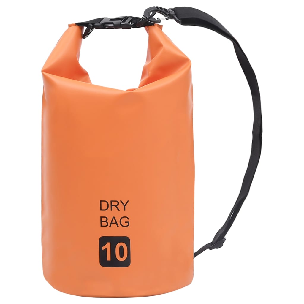 vidaXL Drybag met rits 15 L PVC grijs