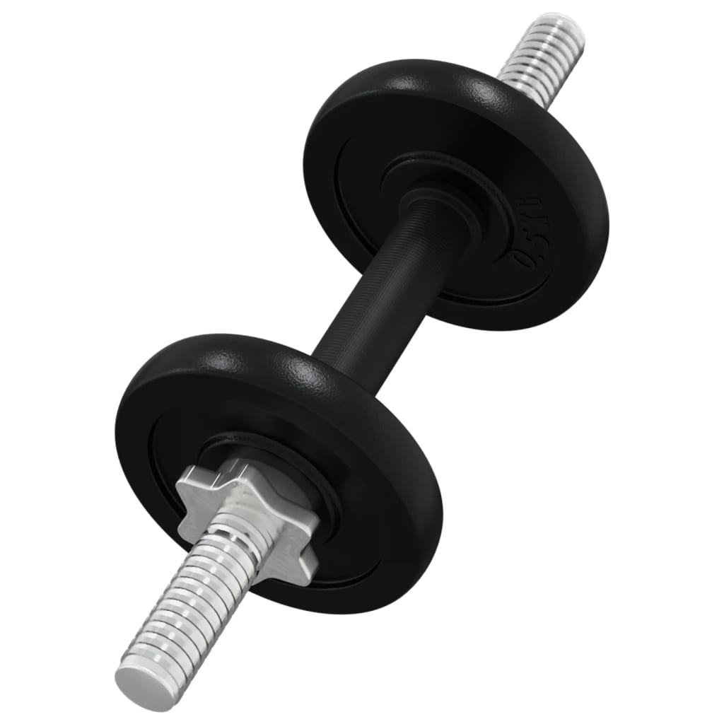 vidaXL Halterset 30 kg gietijzer