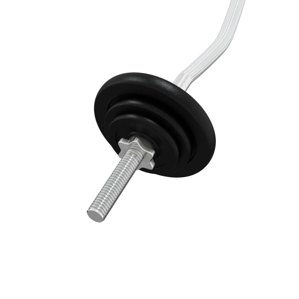 vidaXL Halterset 30 kg gietijzer