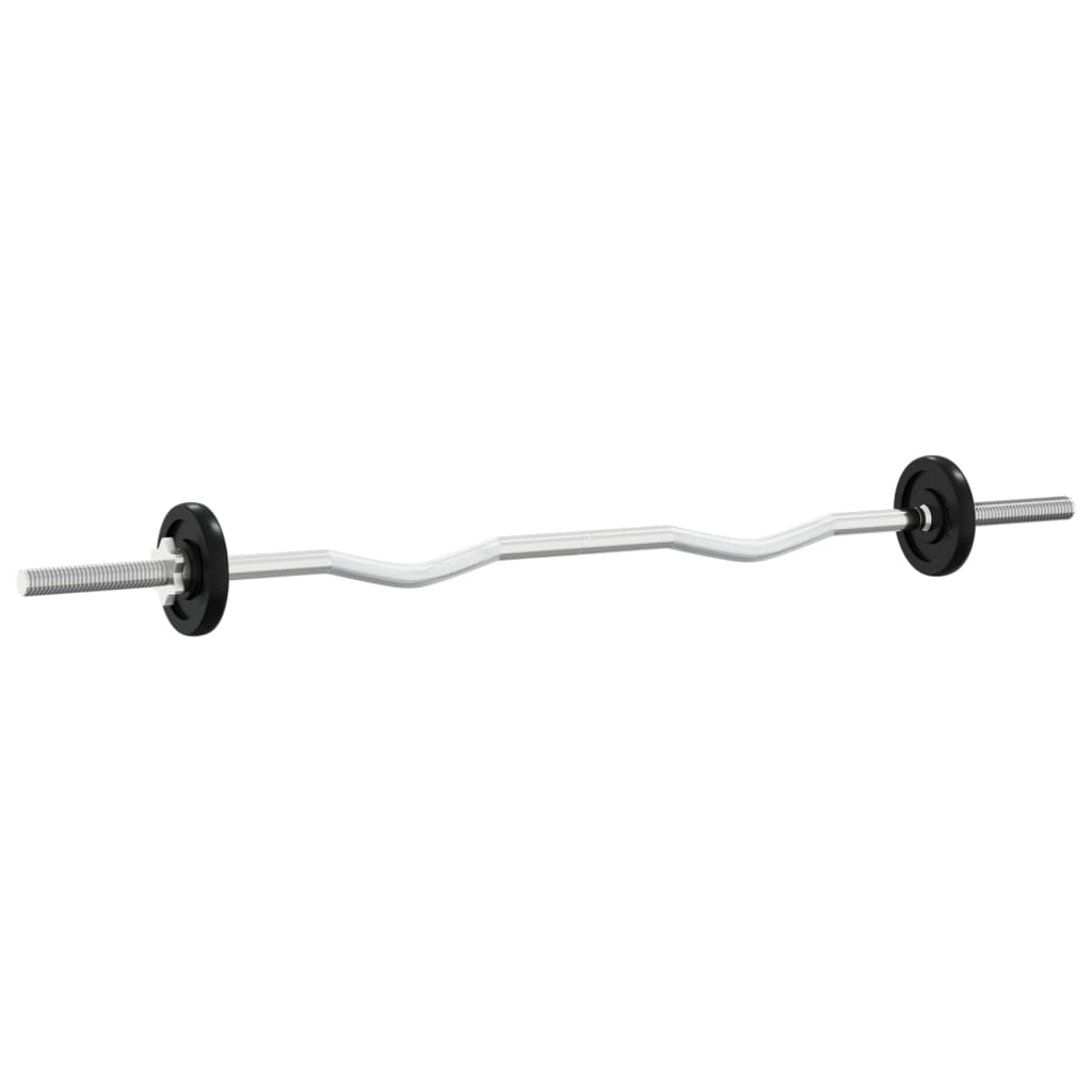vidaXL Halterset 30 kg gietijzer