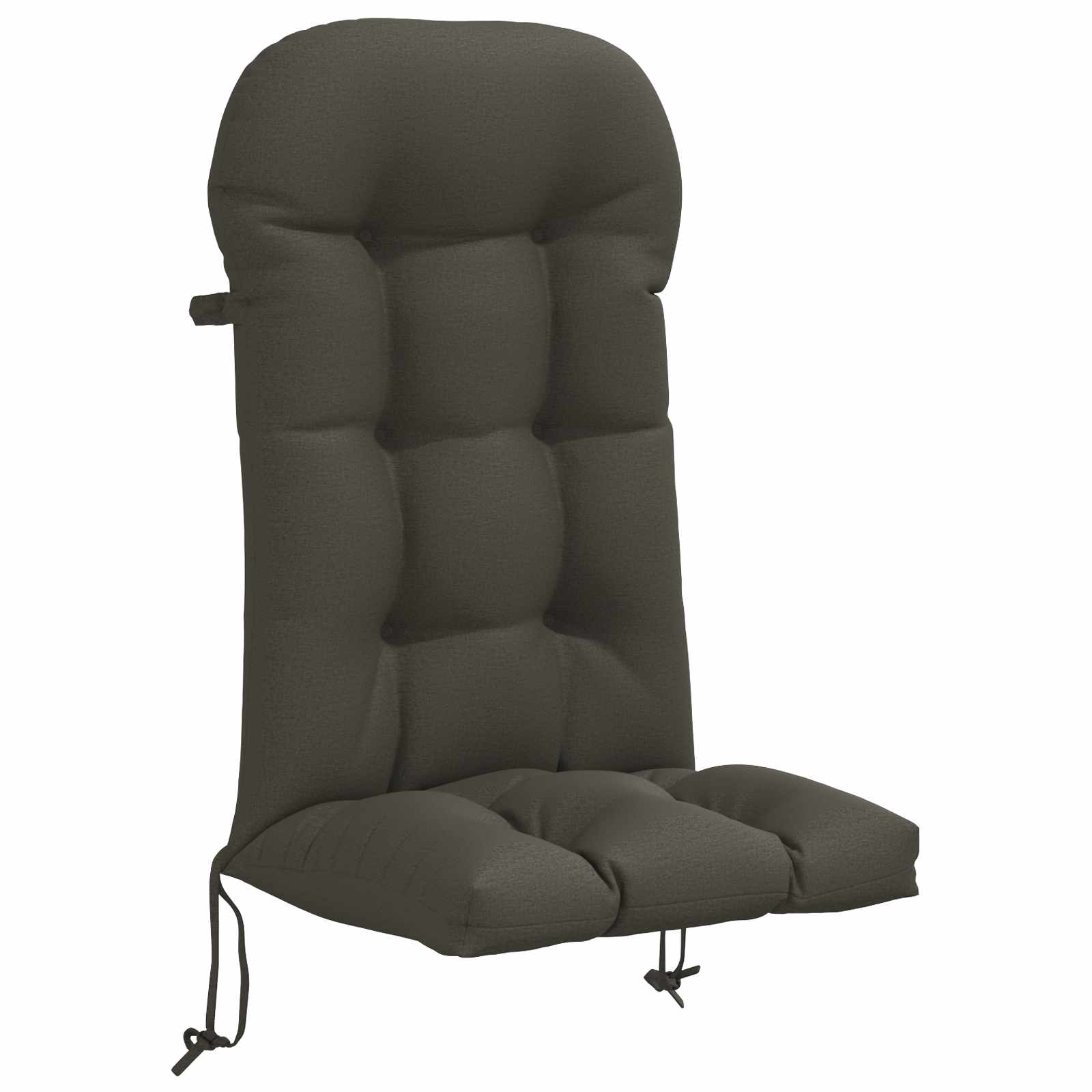 vidaXL Zon Loungerkussen PUTTEN 100% Polyester Antraciet