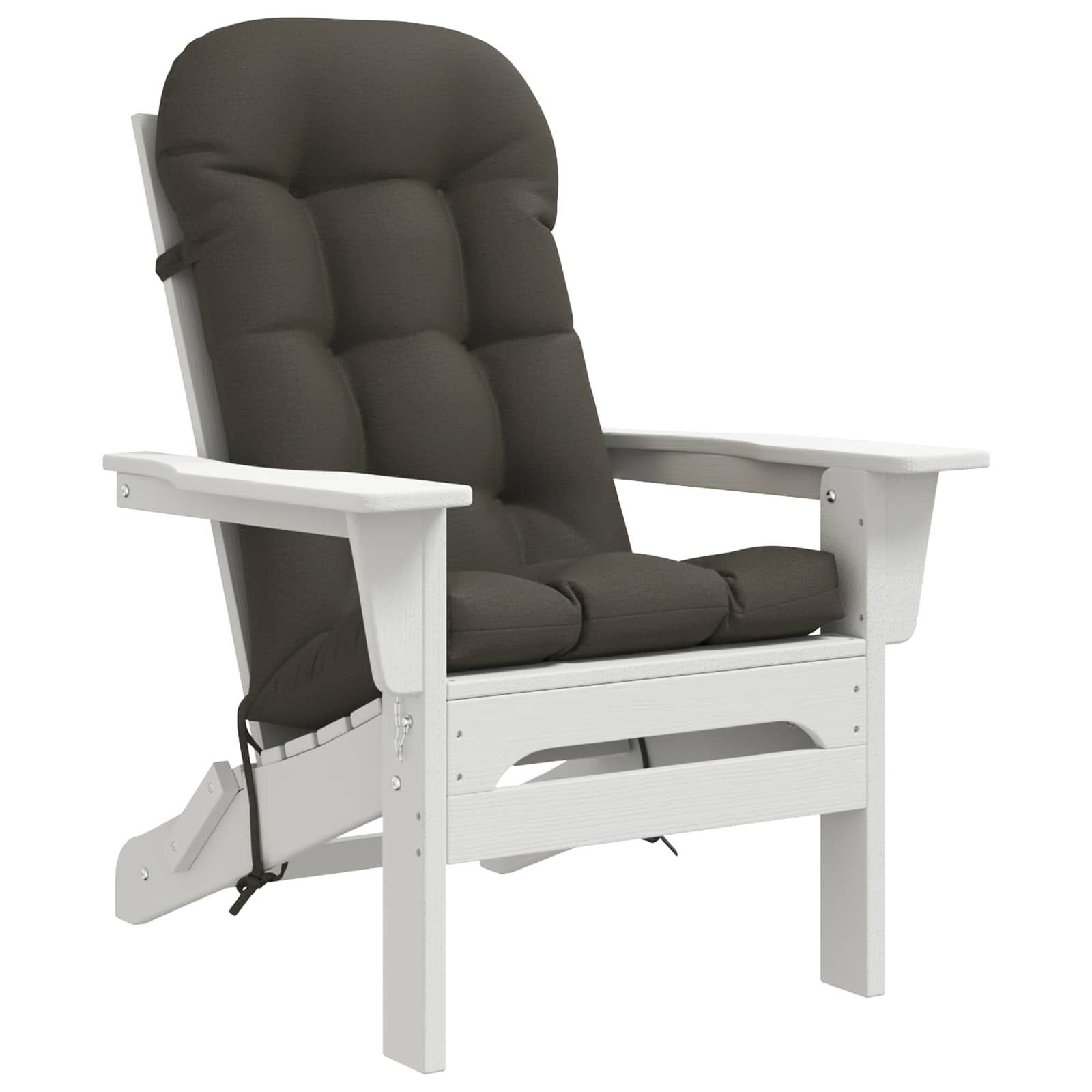 vidaXL Zon Loungerkussen PUTTEN 100% Polyester Antraciet