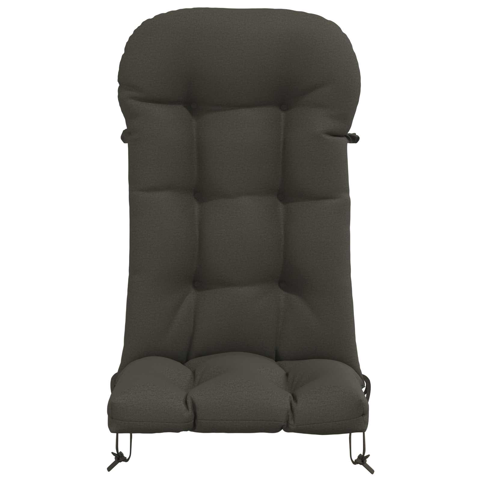 vidaXL Zon Loungerkussen PUTTEN 100% Polyester Antraciet