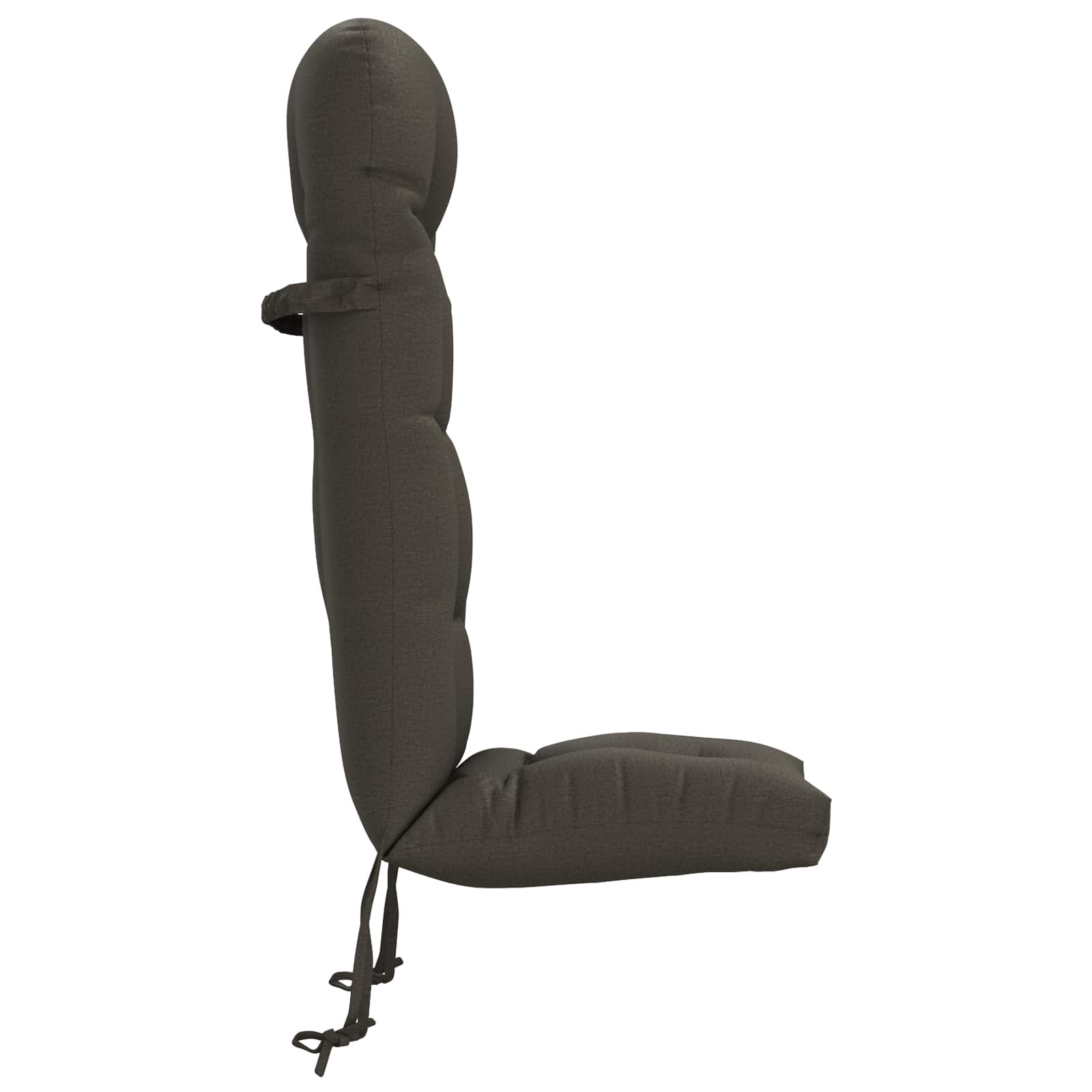 vidaXL Zon Loungerkussen PUTTEN 100% Polyester Antraciet