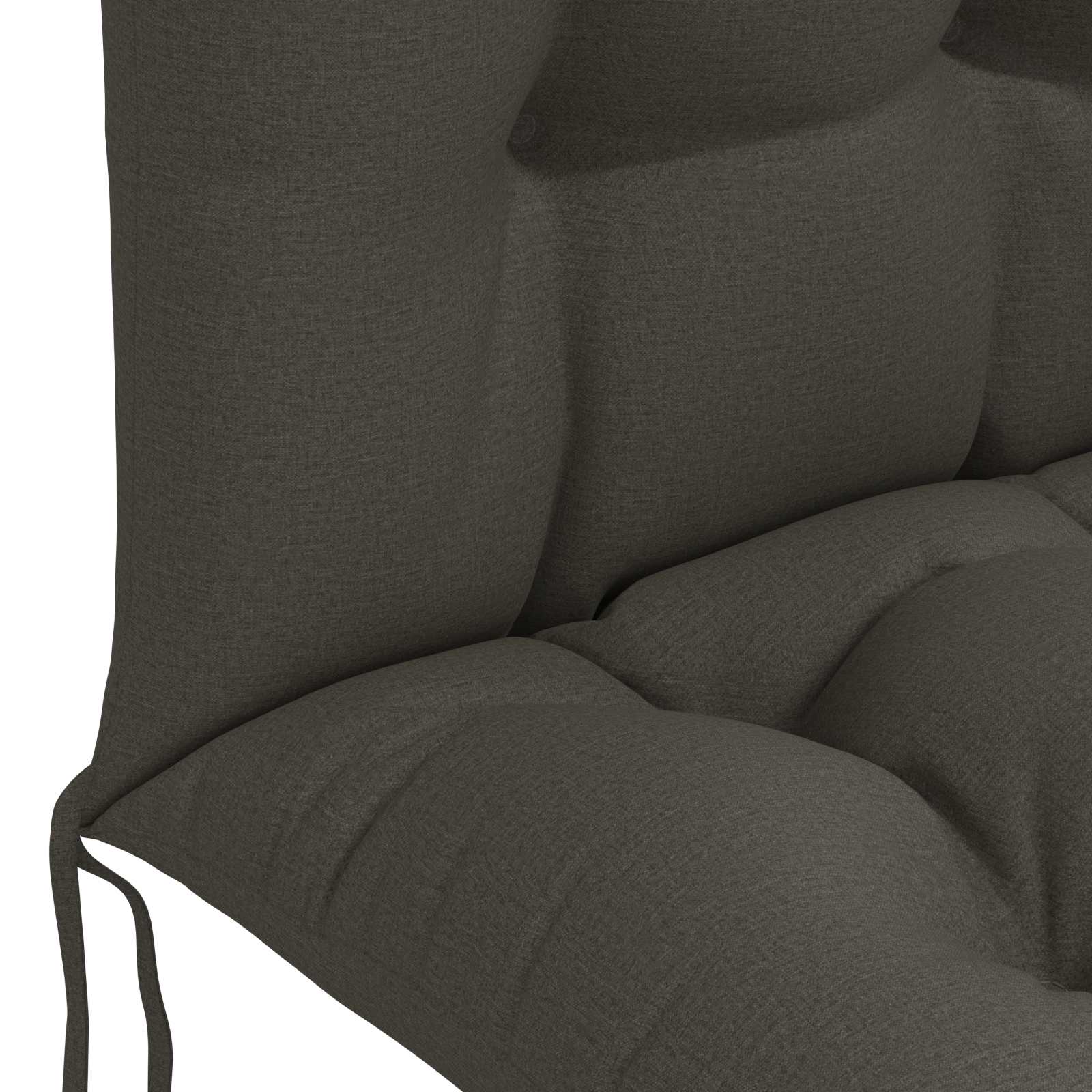 vidaXL Zon Loungerkussen PUTTEN 100% Polyester Antraciet