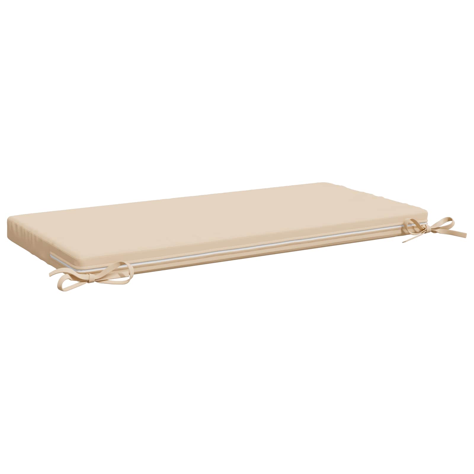 vidaXL Bankkussen SOEST 100% Polyester Crèmekleurig 80 x 40 x 5 cm