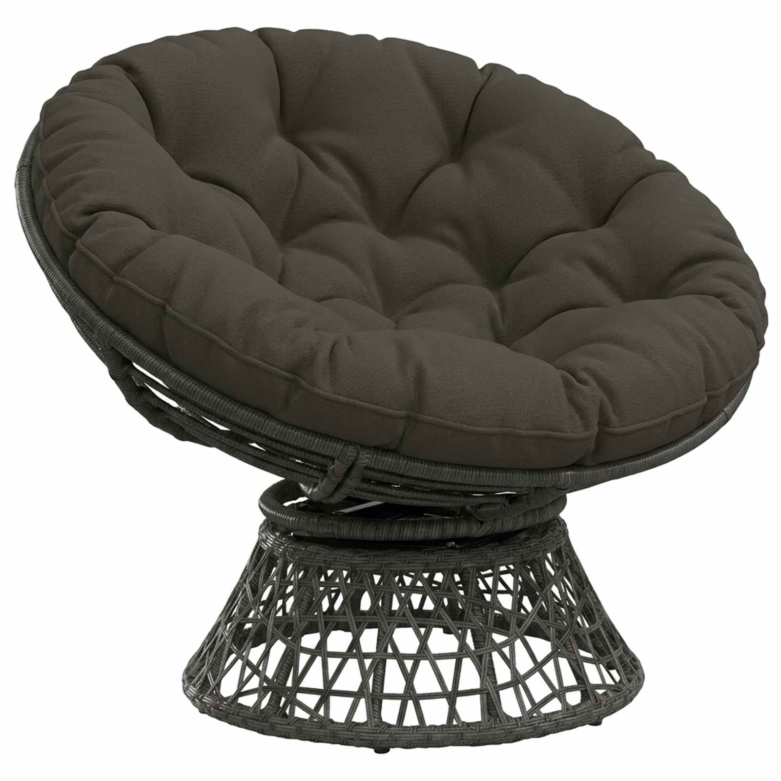 vidaXL Hangstoel Kussen VIANEN 100% Polyester Antraciet Ø 80 x 12 cm