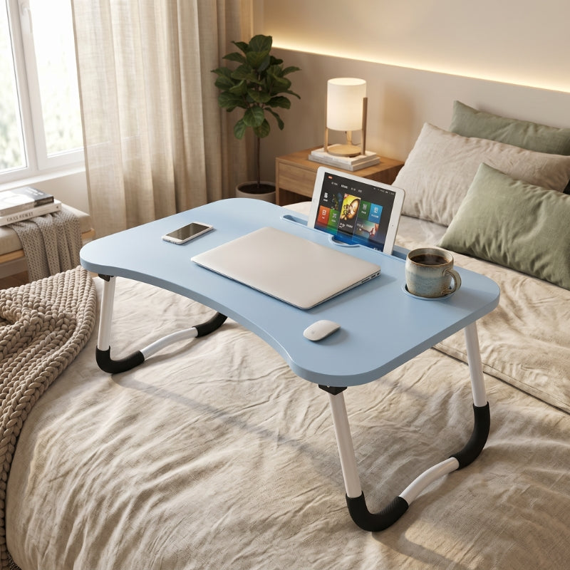 Aashly Verstelbaar Laptopbureau van Goede Kwaliteit – MDF 12mm Opvouwbare Tafel