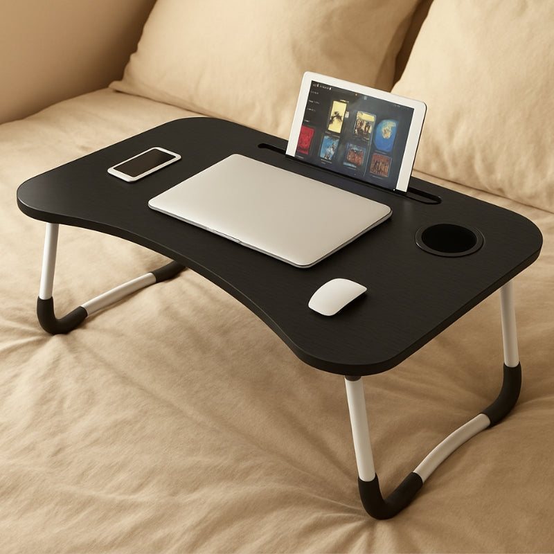 Aashly Verstelbaar Laptopbureau van Goede Kwaliteit – MDF 12mm Opvouwbare Tafel