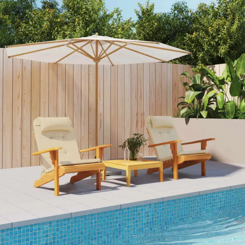 Adirondack stoelkussens in oxford stof voor een frisse uitstraling - Beige / 2 - Stoelkussens