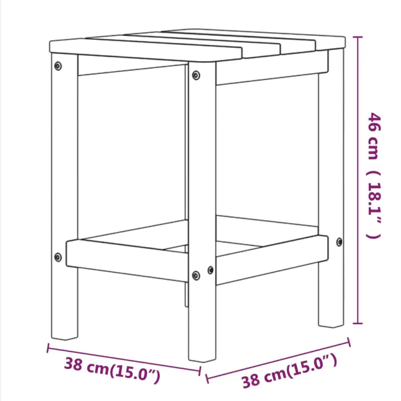 Adirondack tuinstoel met tafel voor tuin en terras - Tuinstoelen