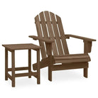 Adirondack Tuinstoel met Tafeltje van Massief Vurenhout - Bruin - Tuinsets