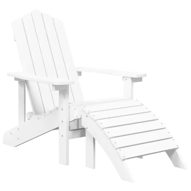 Adirondack Tuinstoel met voetenbank en tafel voor tuin en terras - Tuinstoelen