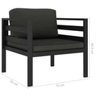 Aluminium Loungeset voor de Tuin met Modulaire Ontwerp - Tuinsets