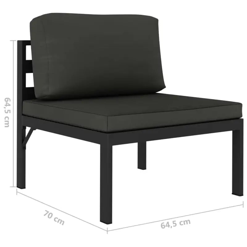 Aluminium Loungeset voor de Tuin met Modulaire Ontwerp - Tuinsets