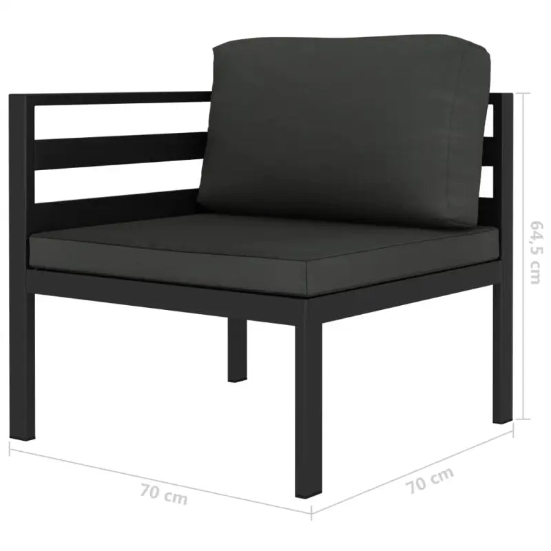 Aluminium Loungeset voor de Tuin met Modulaire Ontwerp - Tuinsets