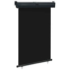 Aluminium rol parasol met UV- en scheurbestendig polyester scherm - Zwart / 125 x 250 cm / 1 - Parasols en zonneschermen