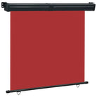Aluminium rol parasol met UV- en scheurbestendig polyester scherm - Rood / 165 x 250 cm / 1 - Parasols en zonneschermen