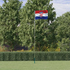 Aluminium vlaggenmast voor nationale vlaggen en feestelijke gelegenheden - 5.55 m / Kroatië - Vlaggen & windzakken