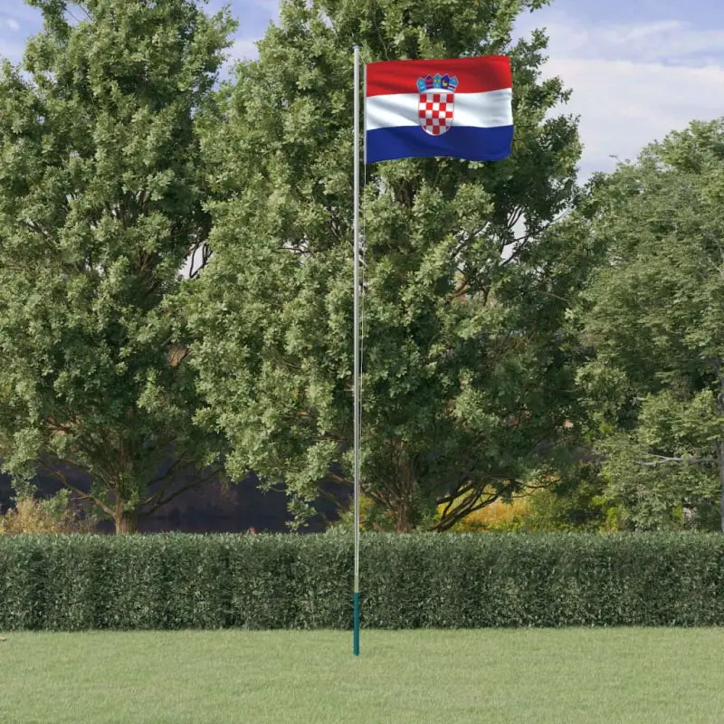 Aluminium vlaggenmast voor nationale vlaggen en feestelijke gelegenheden - 6.23 m / Kroatië - Vlaggen & windzakken