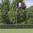 Aluminium vlaggenmast voor nationale vlaggen en feestelijke gelegenheden - 6.23 m / Frankrijk - Vlaggen & windzakken
