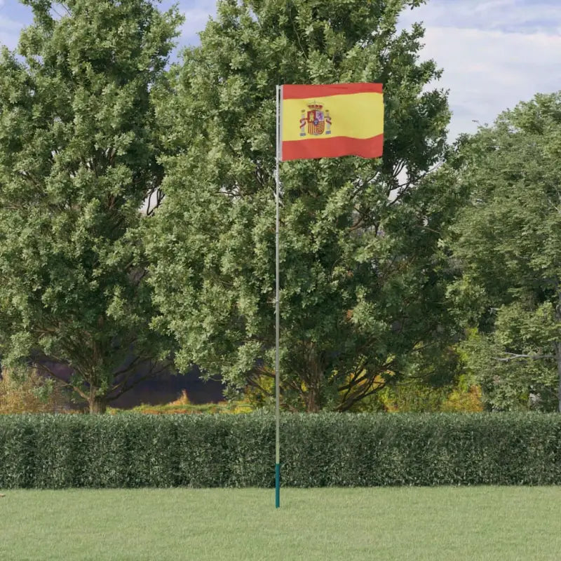 Aluminium vlaggenmast voor nationale vlaggen en feestelijke gelegenheden - 5.55 m / Spanje - Vlaggen & windzakken