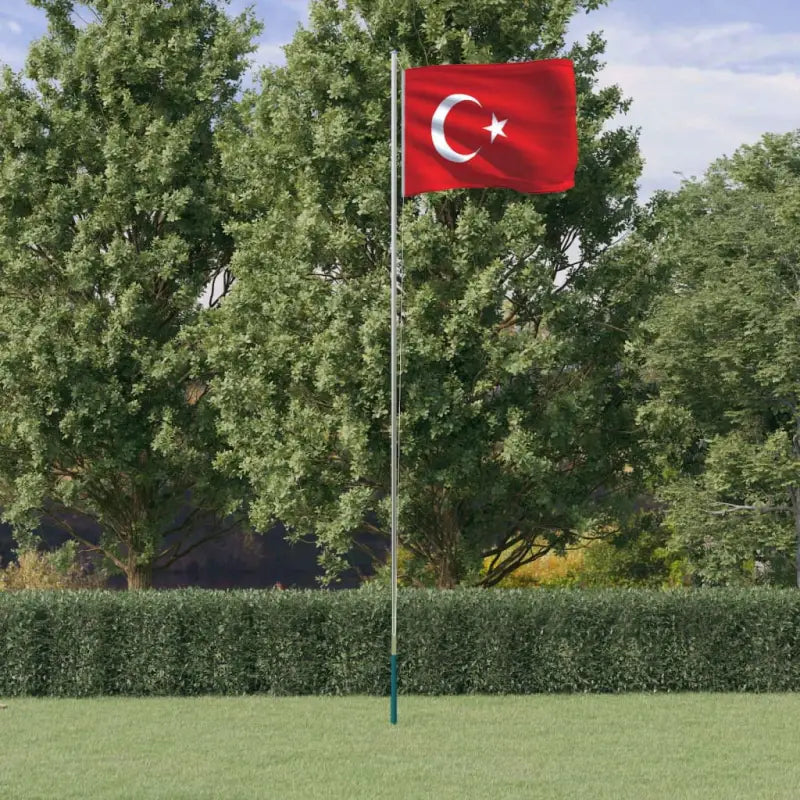 Aluminium vlaggenmast voor nationale vlaggen en feestelijke gelegenheden - 6.23 m / Turkije - Vlaggen & windzakken