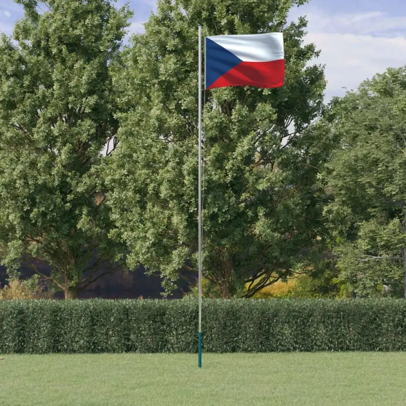Aluminium vlaggenmast voor nationale vlaggen en feestelijke gelegenheden - 6.23 m / Tsjechië - Vlaggen & windzakken