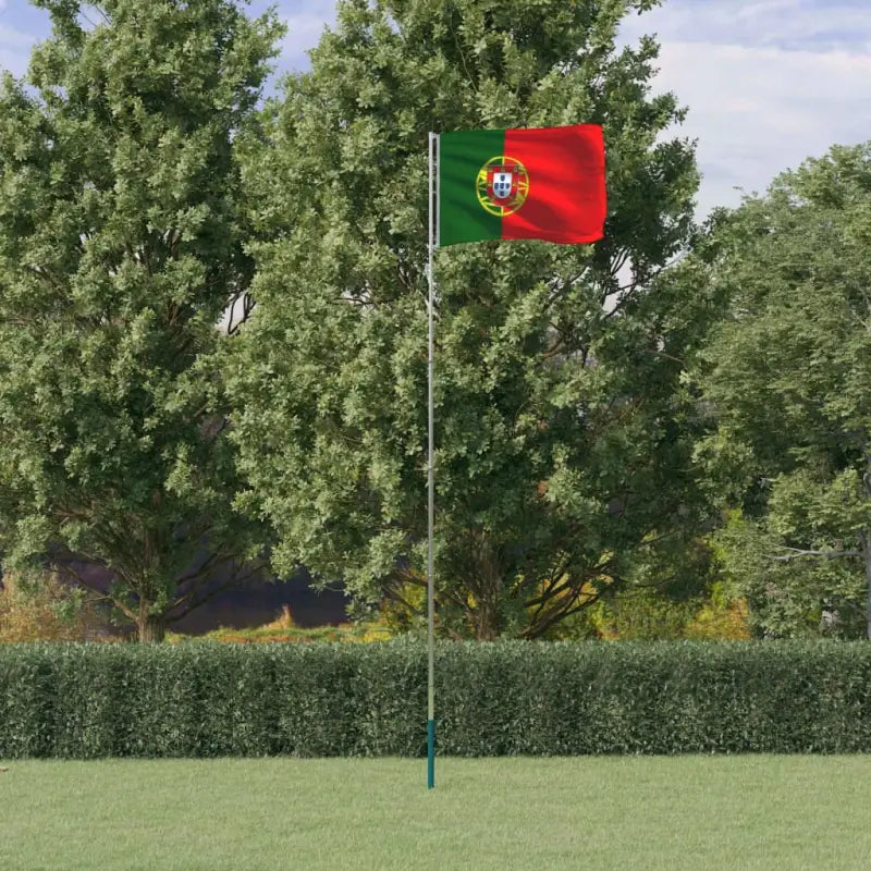 Aluminium vlaggenmast voor nationale vlaggen en feestelijke gelegenheden - 5.55 m / Portugal - Vlaggen & windzakken