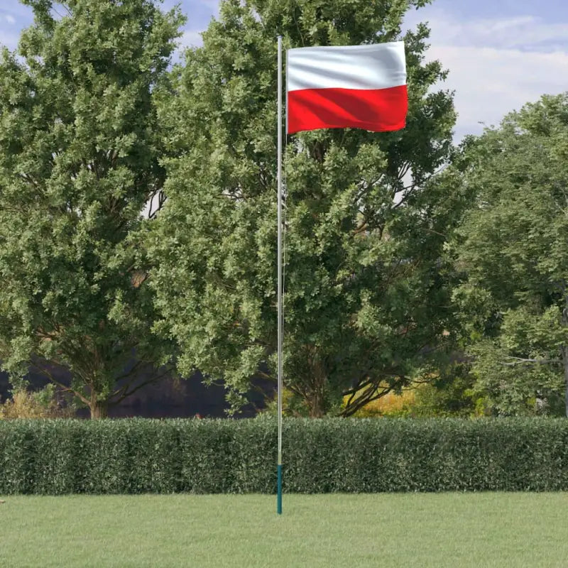 Aluminium vlaggenmast voor nationale vlaggen en feestelijke gelegenheden - 6.23 m / Polen - Vlaggen & windzakken