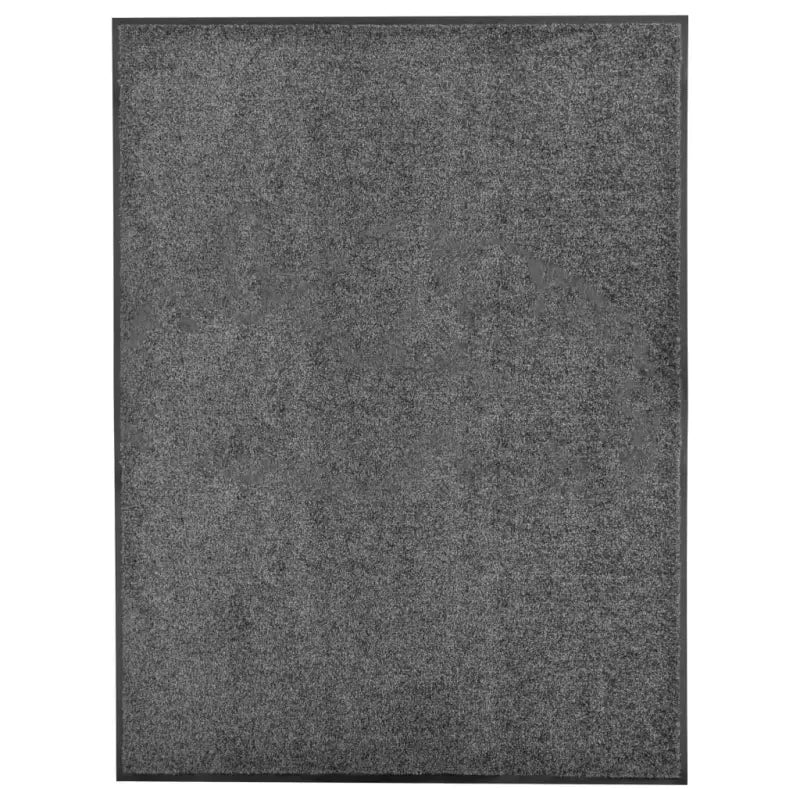 Anti-slip pvc deurmat voor binnen en buiten met absorberende werking - Antraciet / 90 x 120 cm / 1 - Deurmatten
