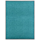 Anti-slip pvc deurmat voor binnen en buiten met absorberende werking - cyaan / 90 x 120 cm / 1 - Deurmatten