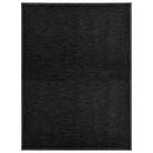 Anti-slip pvc deurmat voor binnen en buiten met absorberende werking - Zwart / 90 x 120 cm / 1 - Deurmatten