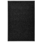 Anti-slip pvc deurmat voor binnen en buiten met absorberende werking - Zwart / 60 x 90 cm / 1 - Deurmatten