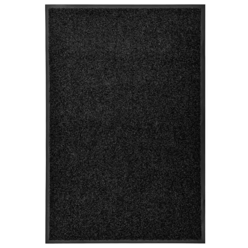 Anti-slip pvc deurmat voor binnen en buiten met absorberende werking - Zwart / 60 x 90 cm / 1 - Deurmatten